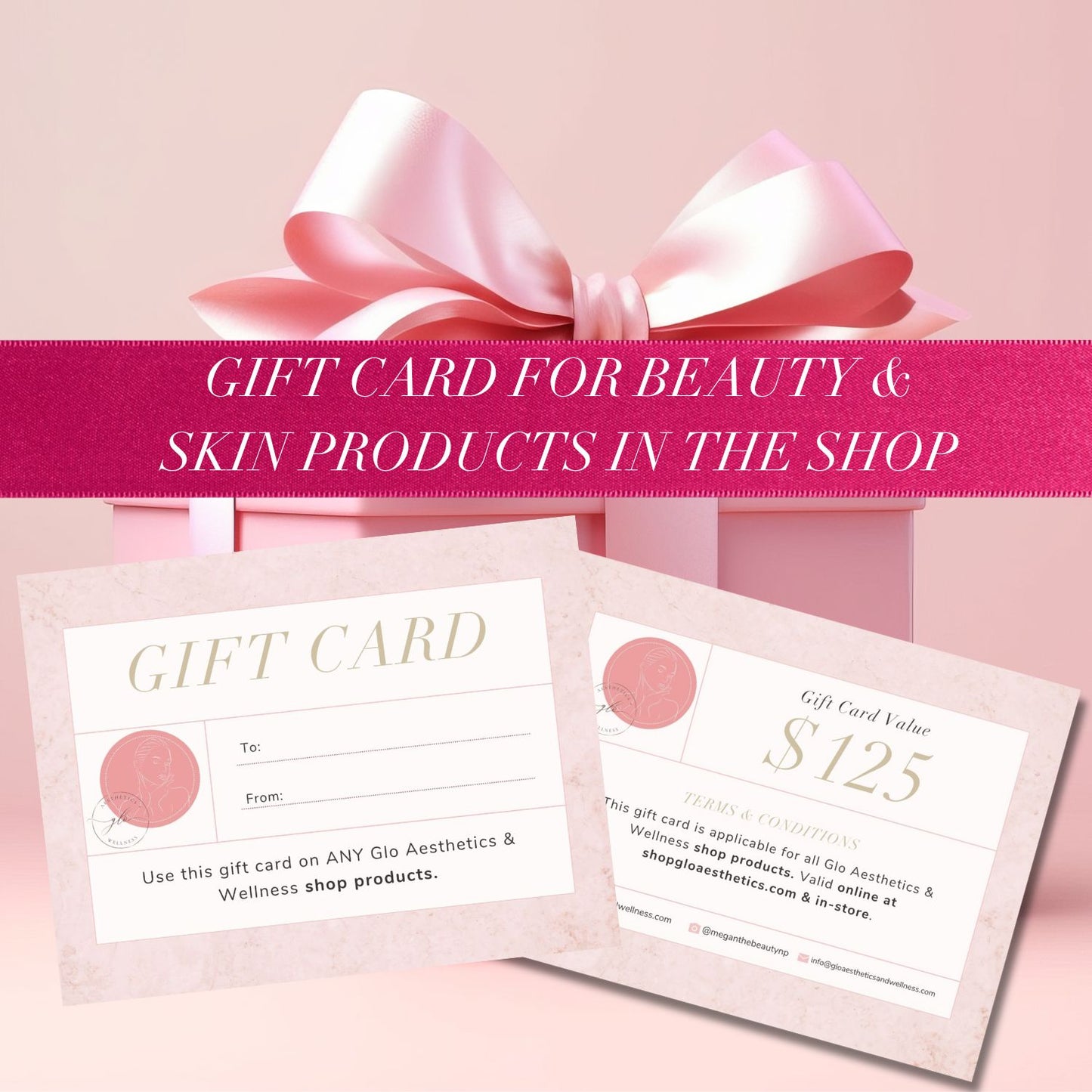 Glo Aesthetics & Wellness Products in Shop Gift Card